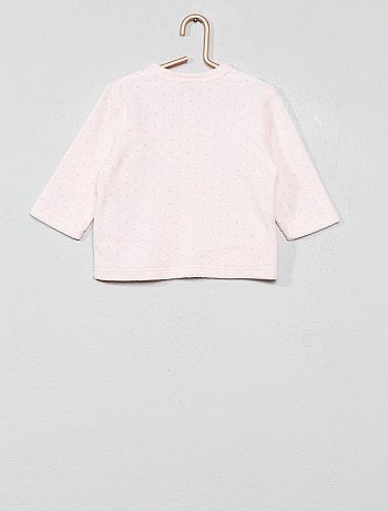 Pijama de veludo em algodão biológico - Kiabi