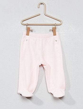 Pijama de veludo em algodão biológico - Kiabi