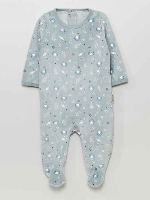 Pijama de veludo 'Petit Béguin' - Kiabi
