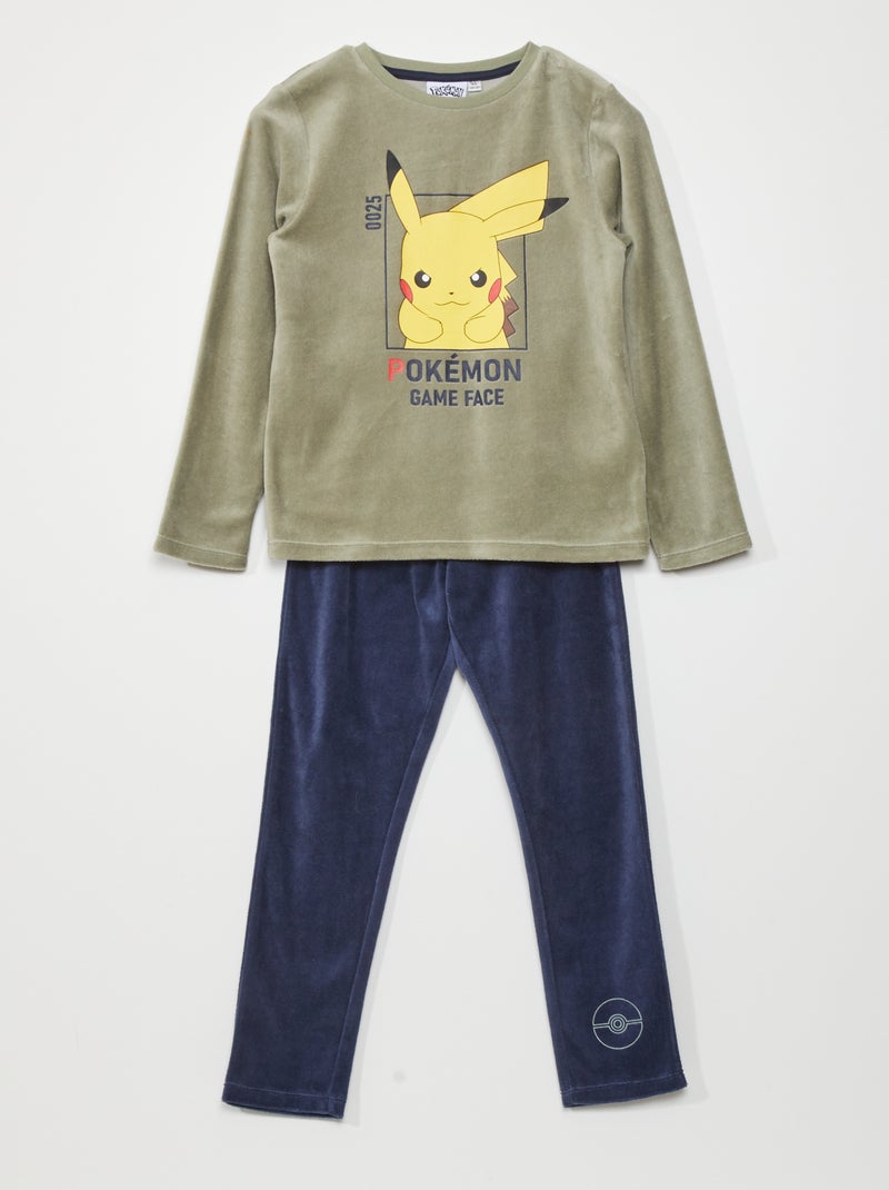 Pijama de veludo 'Pokémon' - 2 peças CINZA - Kiabi