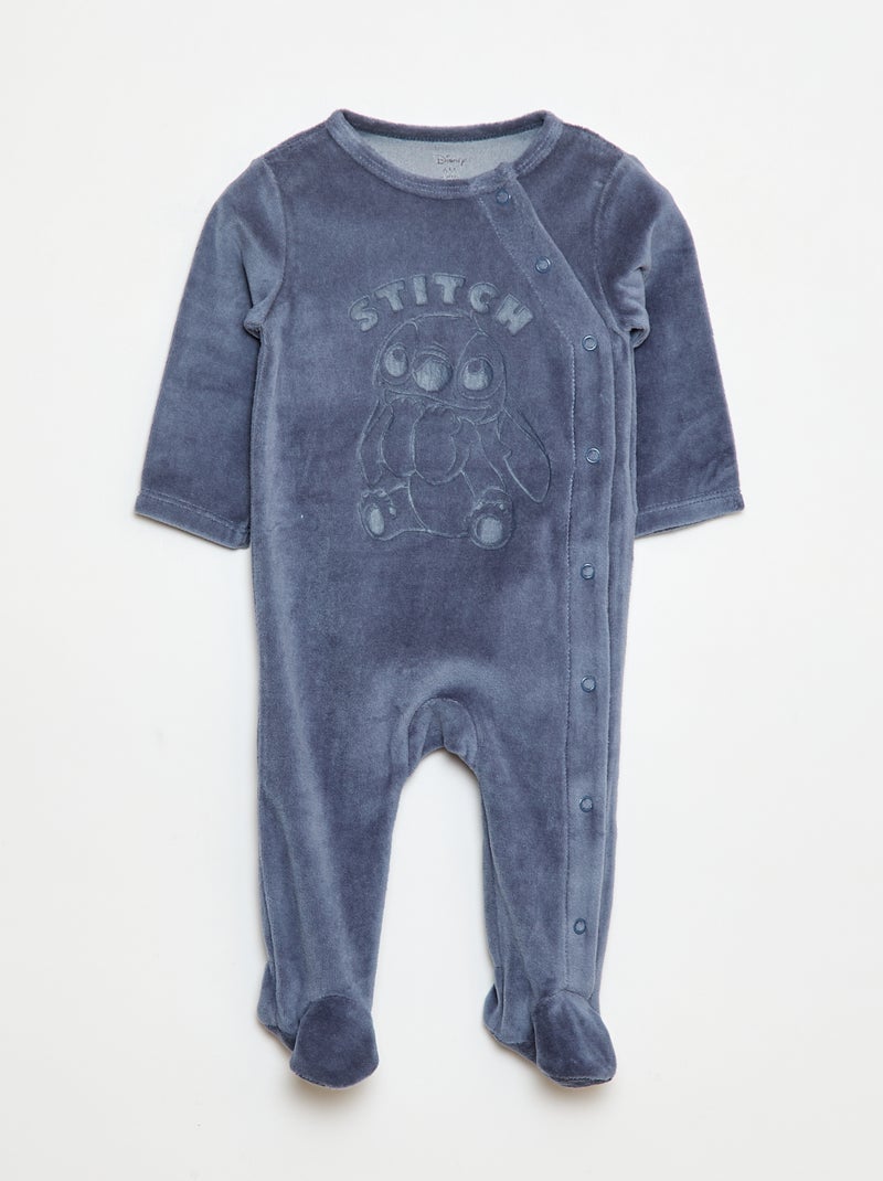 Pijama de veludo 'Stitch' 'Disney' Azul - Kiabi