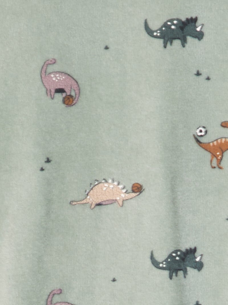 Pijama de veludo VERDE - Kiabi