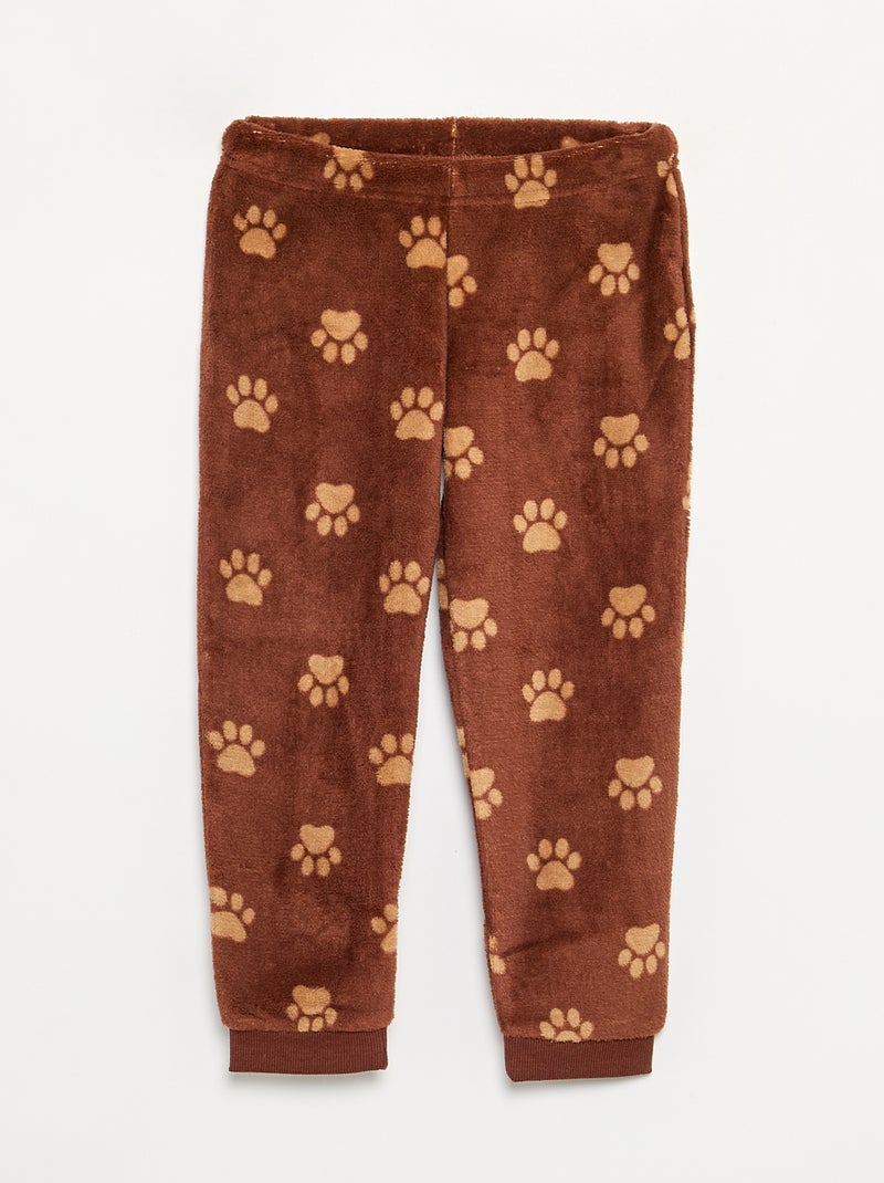 Pijama 'Disney' 2 peças - T-shirt de manga comprida + calças Bege - Kiabi