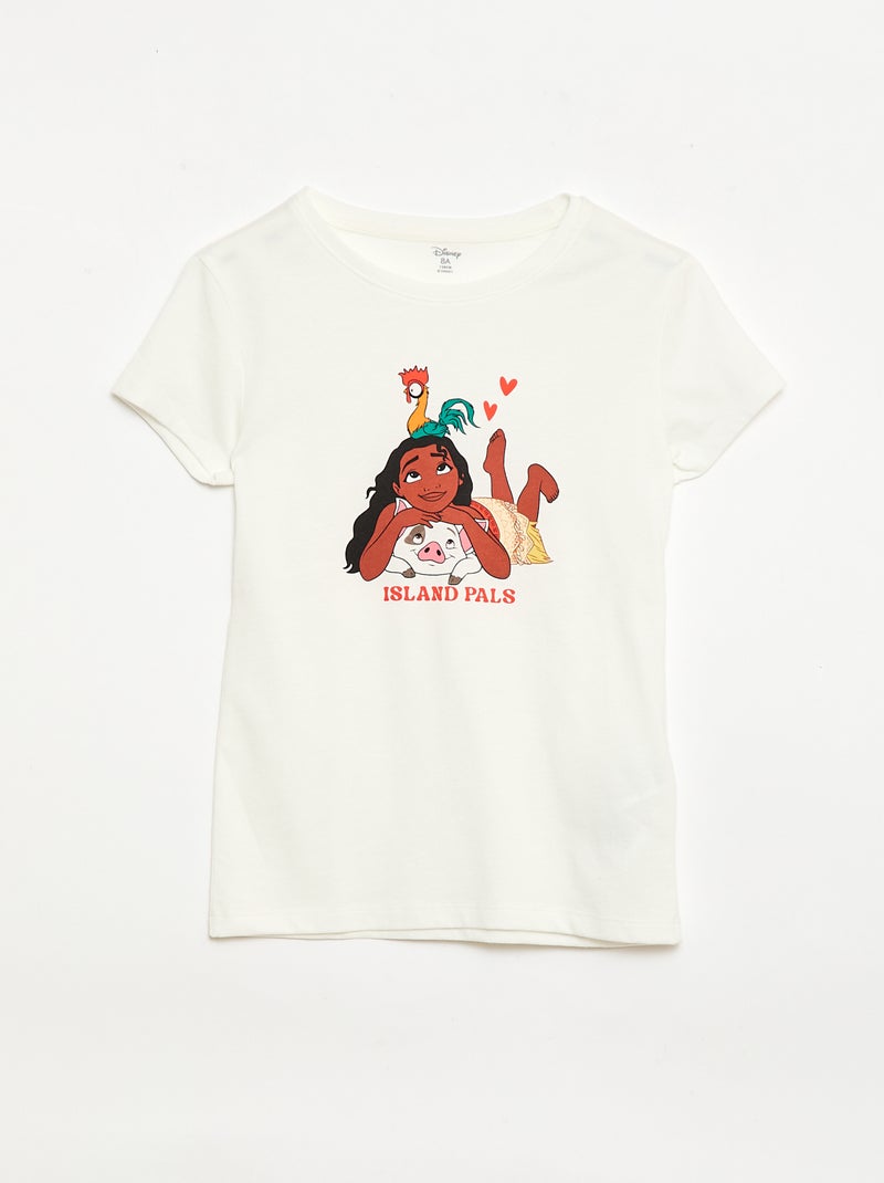 Pijama \'Disney\' 2 peças calções + T-shirt Branco - Kiabi