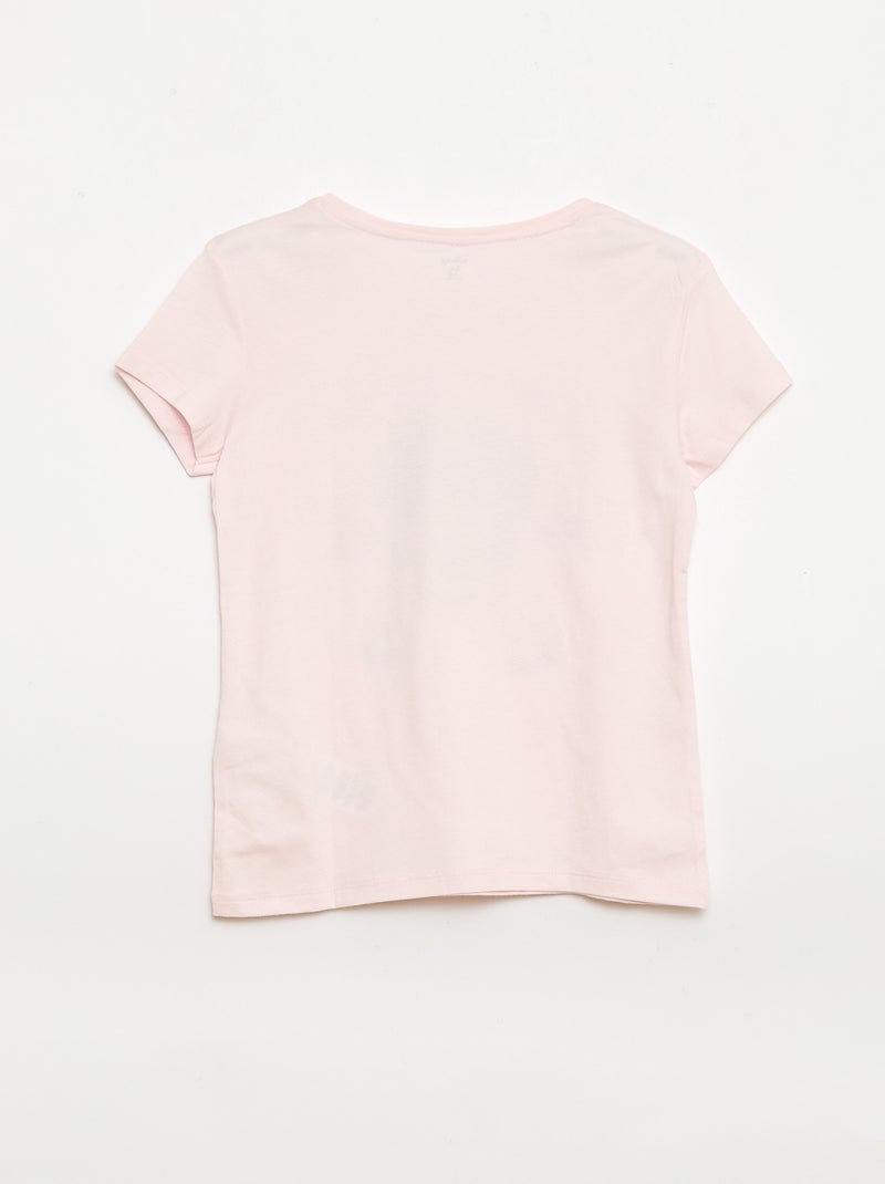 Pijama \'Disney\' 2 peças calções + T-shirt Rosa - Kiabi