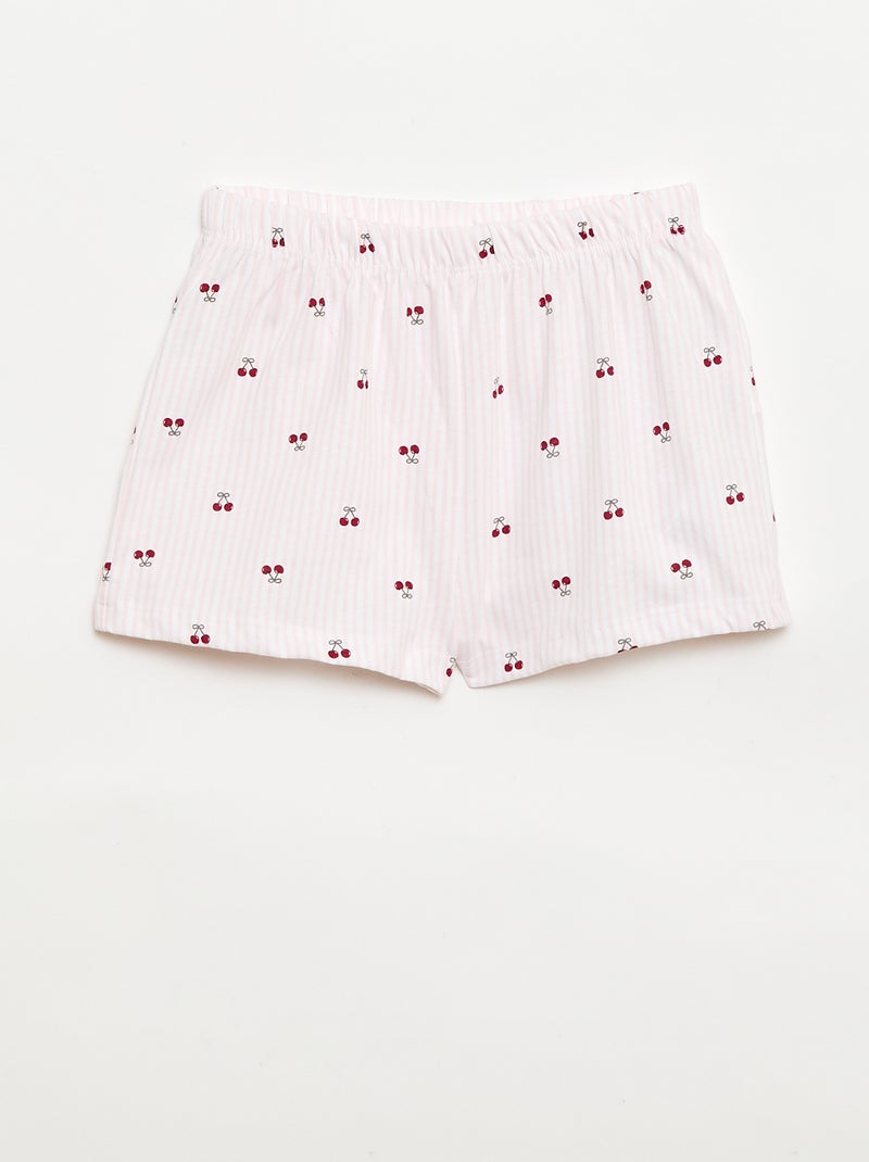 Pijama \'Disney\' 2 peças calções + T-shirt Rosa - Kiabi