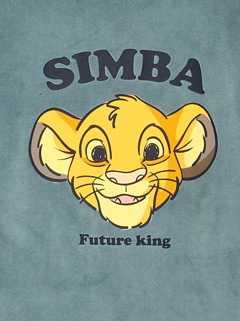 Pijama 'Disney' 2 peças em polar - Camisola + calças Azul - Kiabi