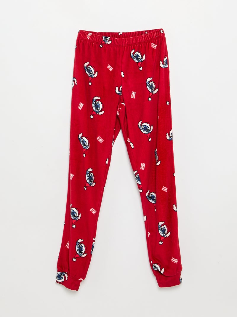 Pijama 'Disney' de 2 peças - Camisola + calças Vermelho - Kiabi