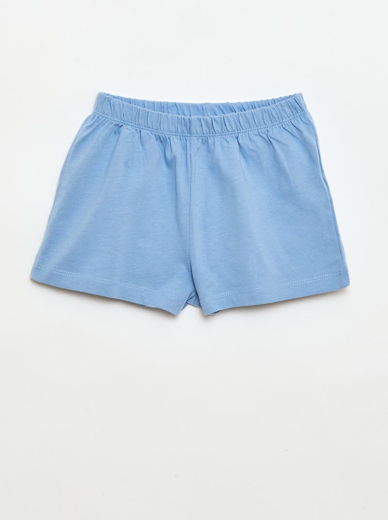 Pijama 'Disney' de 2 peças: calções + t-shirt Azul - Kiabi