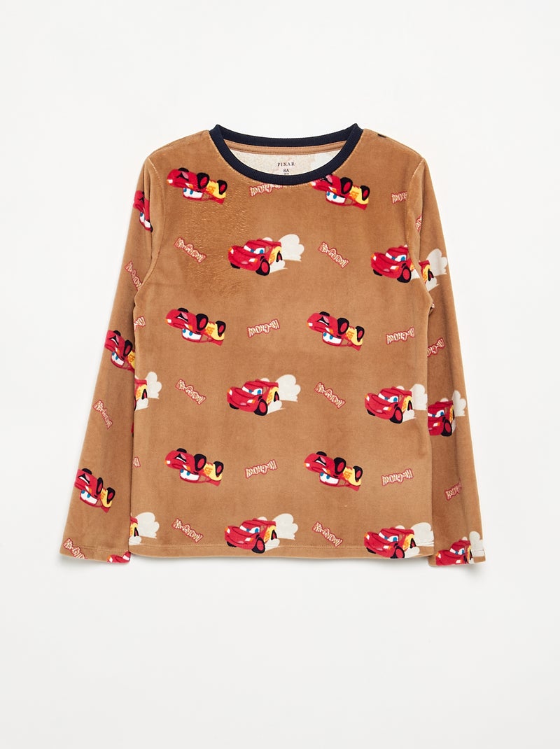 Pijama 'Disney' de 2 peças em polar - Camisola + calças Bege - Kiabi