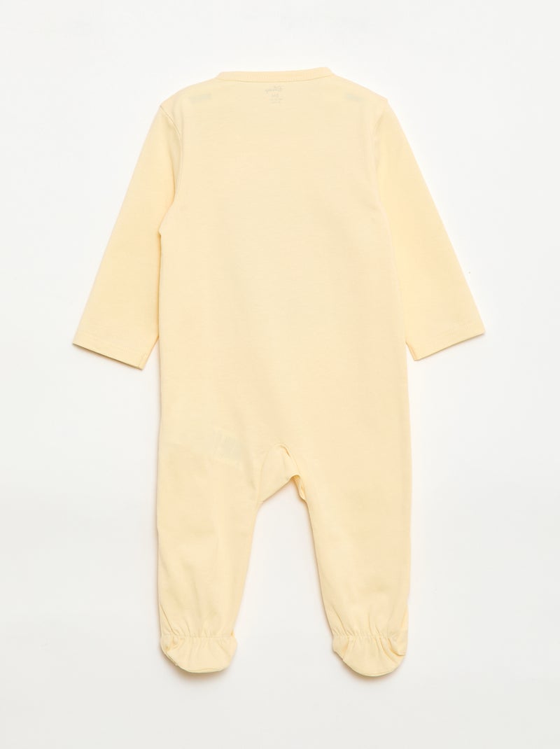 Pijama "Disney" em algodão Amarelo - Kiabi