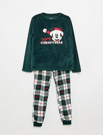 Pijama 'Disney' 'Mickey' de 2 peças de polar - T-shirt de manga comprida + calças