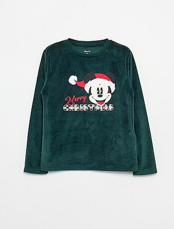 Pijama 'Disney' 'Mickey' de 2 peças de polar - T-shirt de manga comprida + calças