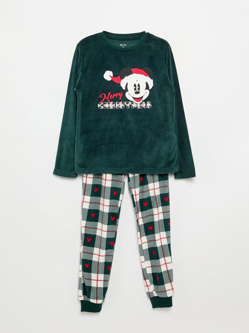 Pijama 'Disney' 'Mickey' de 2 peças de polar - T-shirt de manga comprida + calças - Kiabi