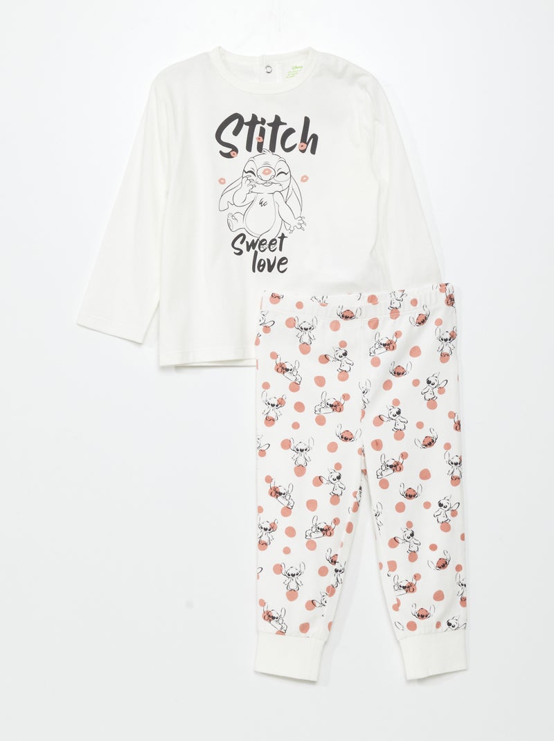 Pijama 'Disney' t-shirt + calças - 2 peças Branco - Kiabi