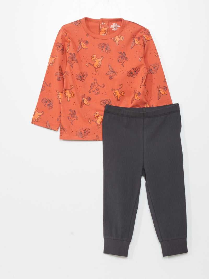 Pijama 'Disney' t-shirt + calças - 2 peças MARROM - Kiabi