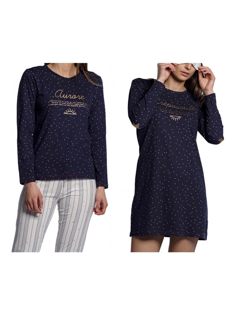 Pijama DODO HOMEWEAR - Pack de 2 Azul-cinza claro Azul - Kiabi