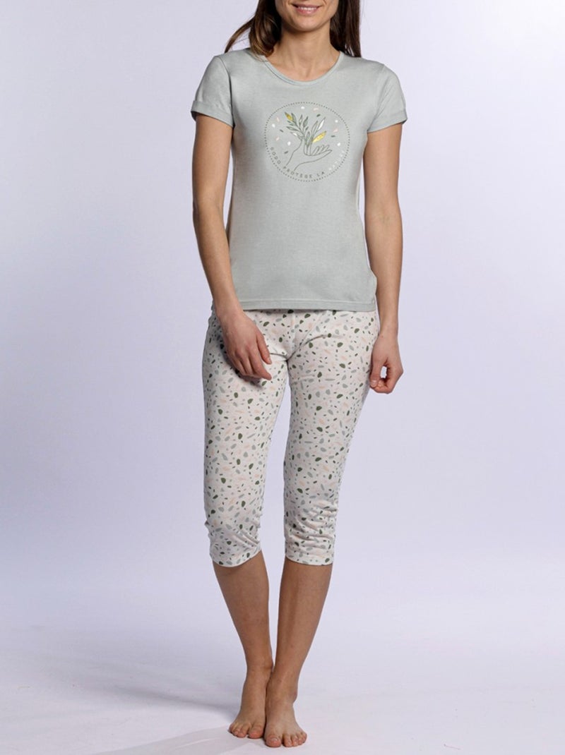 Pijama DODO HOMEWEAR - Pack de 2 Cinza-dourado cinza - Kiabi