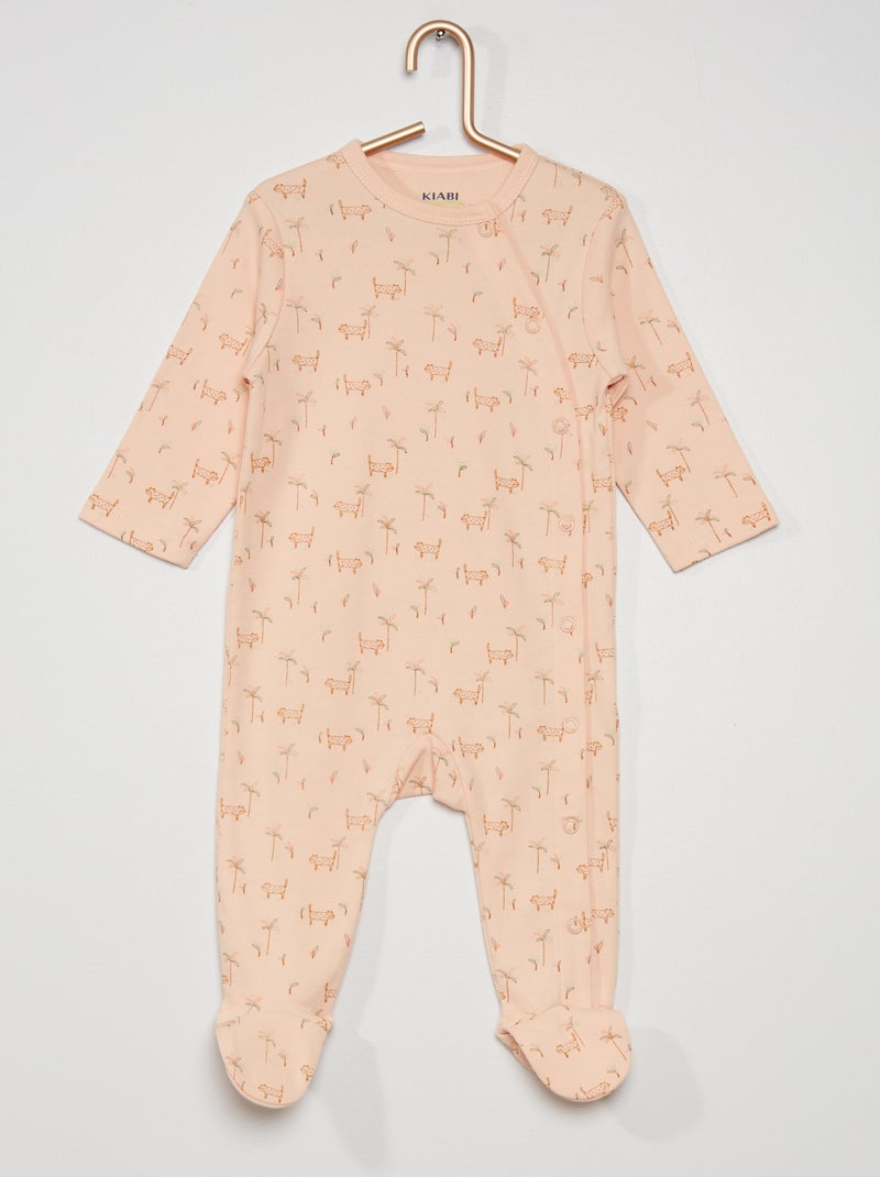 Pijama 'eco-conception' em algodão biológico ROSA - Kiabi