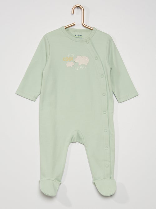 Pijama 'eco-conception' em algodão biológico - Kiabi