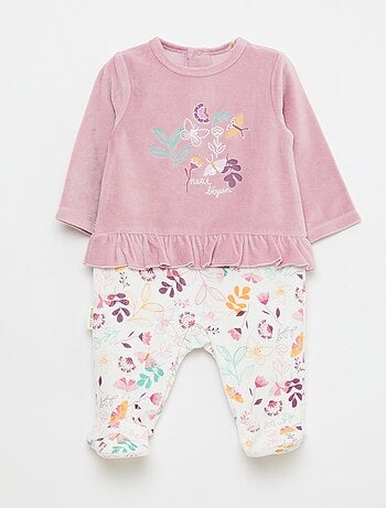 Pijama efeito 2 em 1 estampado