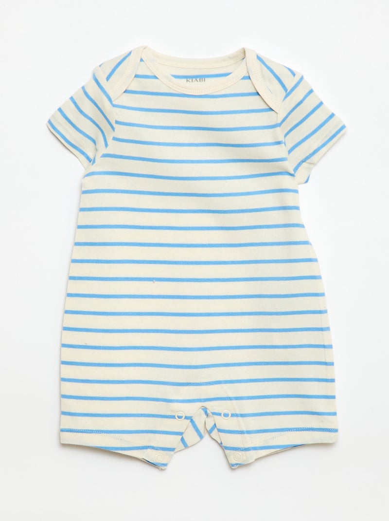 Pijama em algodão Azul - Kiabi