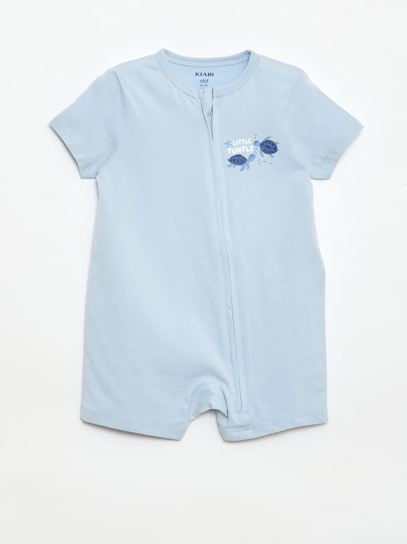 Pijama em algodão Azul - Kiabi