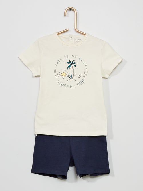 Pijama em algodão - Kiabi