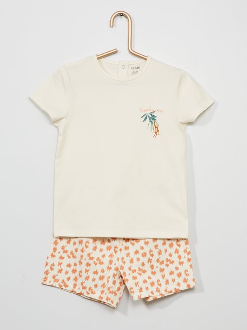 Pijama em algodão - Kiabi