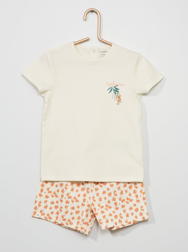 Pijama em algodão Ikat - Kiabi