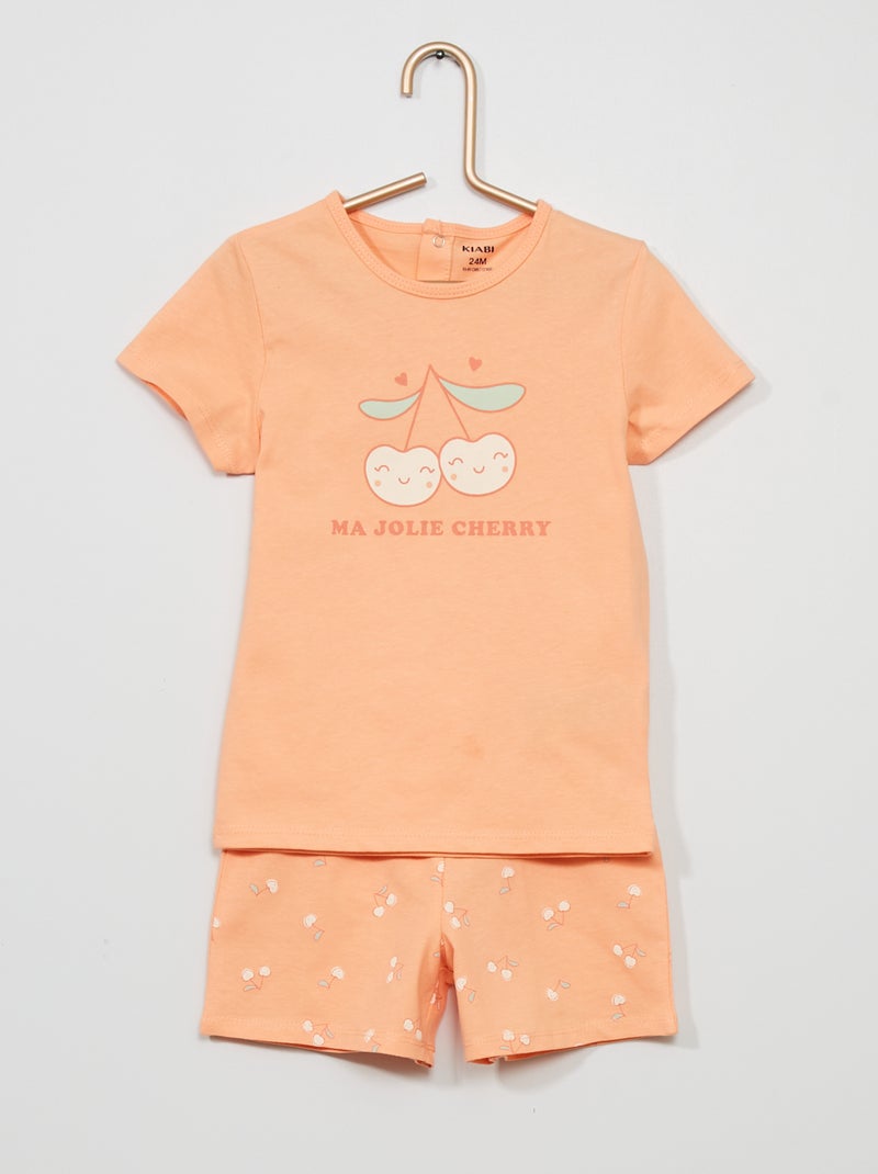 Pijama em algodão ROSA - Kiabi
