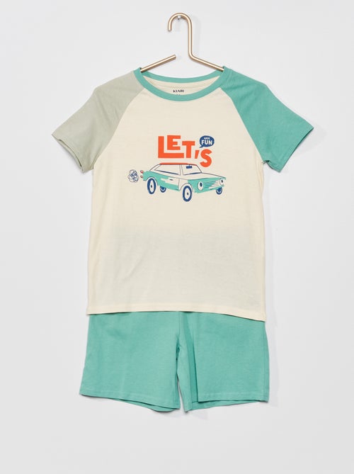Pijama em jersey  - 2 peças - Kiabi