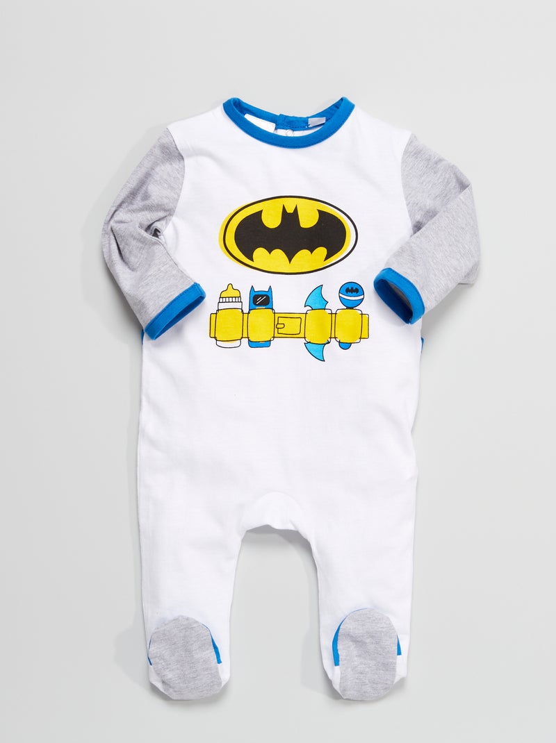 Pijama em jersey 'Batman' Branco - Kiabi