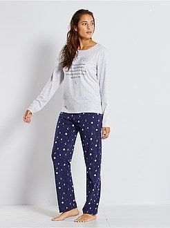 Pijama em jersey - Kiabi
