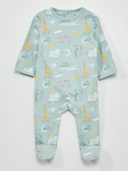 Pijama em jersey com estampado - Kiabi