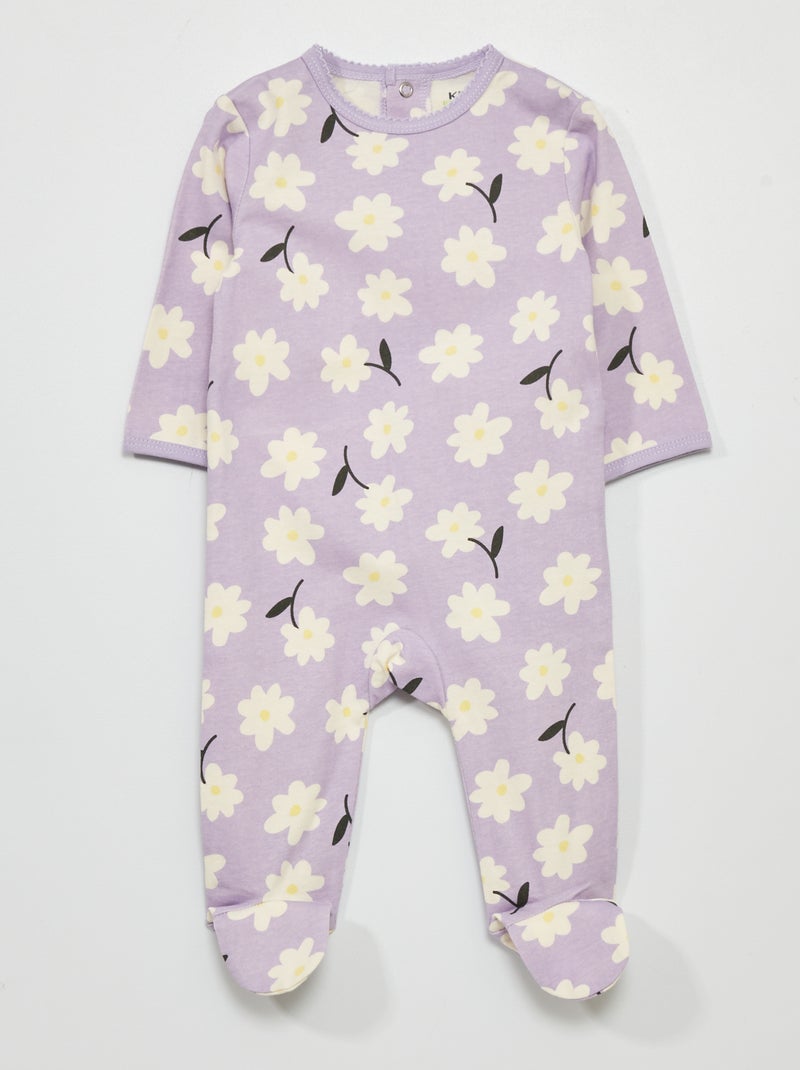 Pijama em jersey com estampado VIOLETA - Kiabi