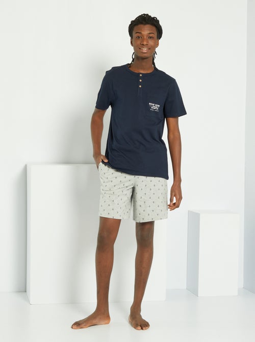 Pijama em jersey de 2 peças - Kiabi