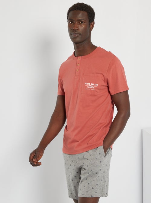 Pijama em jersey de 2 peças - Kiabi