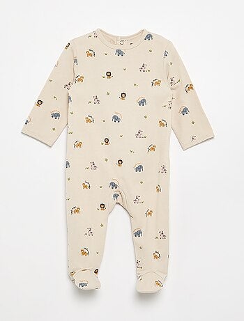 Pijama de algodão jersey para dormir