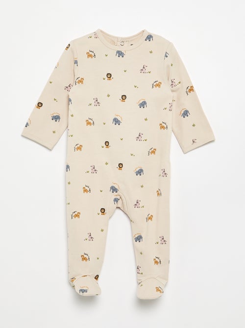 Pijama em jersey de algodão - Kiabi Pijama em jersey de algodão - Kiabi