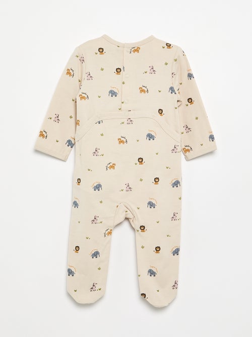 Pijama em jersey de algodão - Kiabi Pijama em jersey de algodão - Kiabi