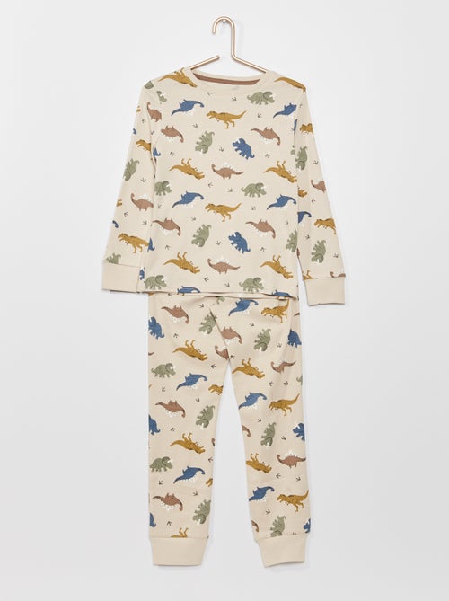 Pijama em jersey de fantasia - 2 peças - Kiabi