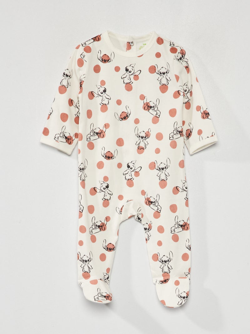 Pijama em jersey 'Disney' BRANCO - Kiabi