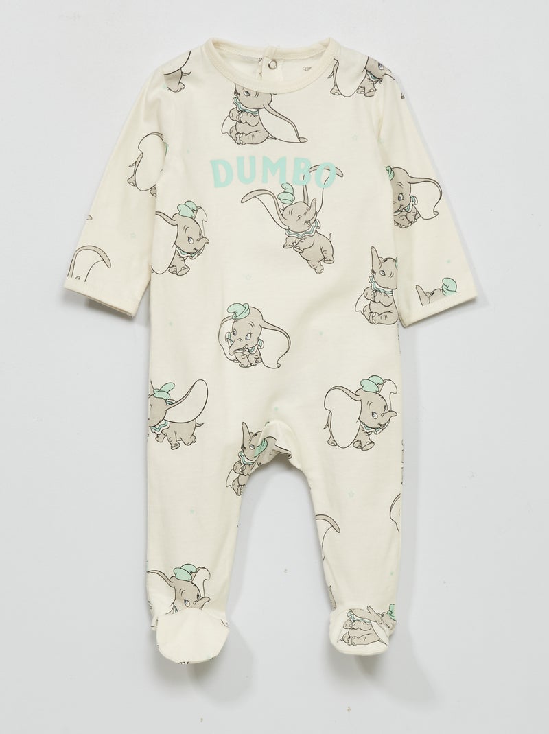 Pijama em jersey 'Disney' Branco - Kiabi