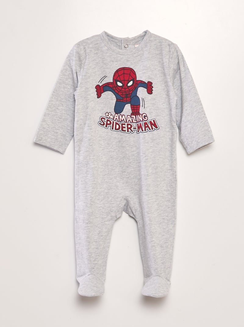 Pijama em jersey 'Homem-Aranha' 'Marvel' CINZA - Kiabi