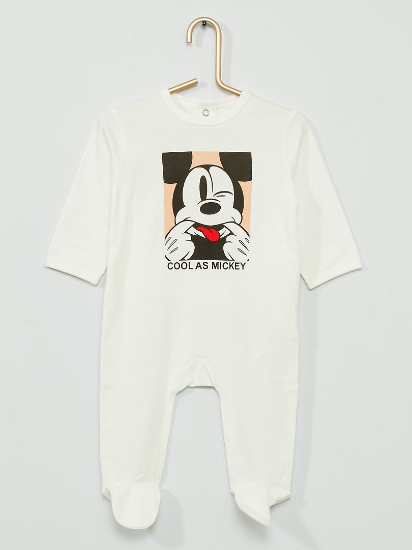 Pijama em jersey 'Mickey' BRANCO - Kiabi