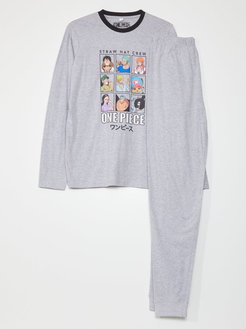 Pijama em jersey 'One Piece' - 2 peças CINZA - Kiabi