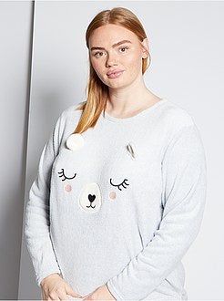 Pijama em malha fofa - Kiabi