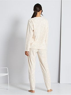 Pijama em malha polar - Kiabi