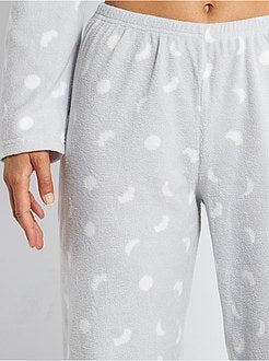 Pijama em malha polar - Kiabi